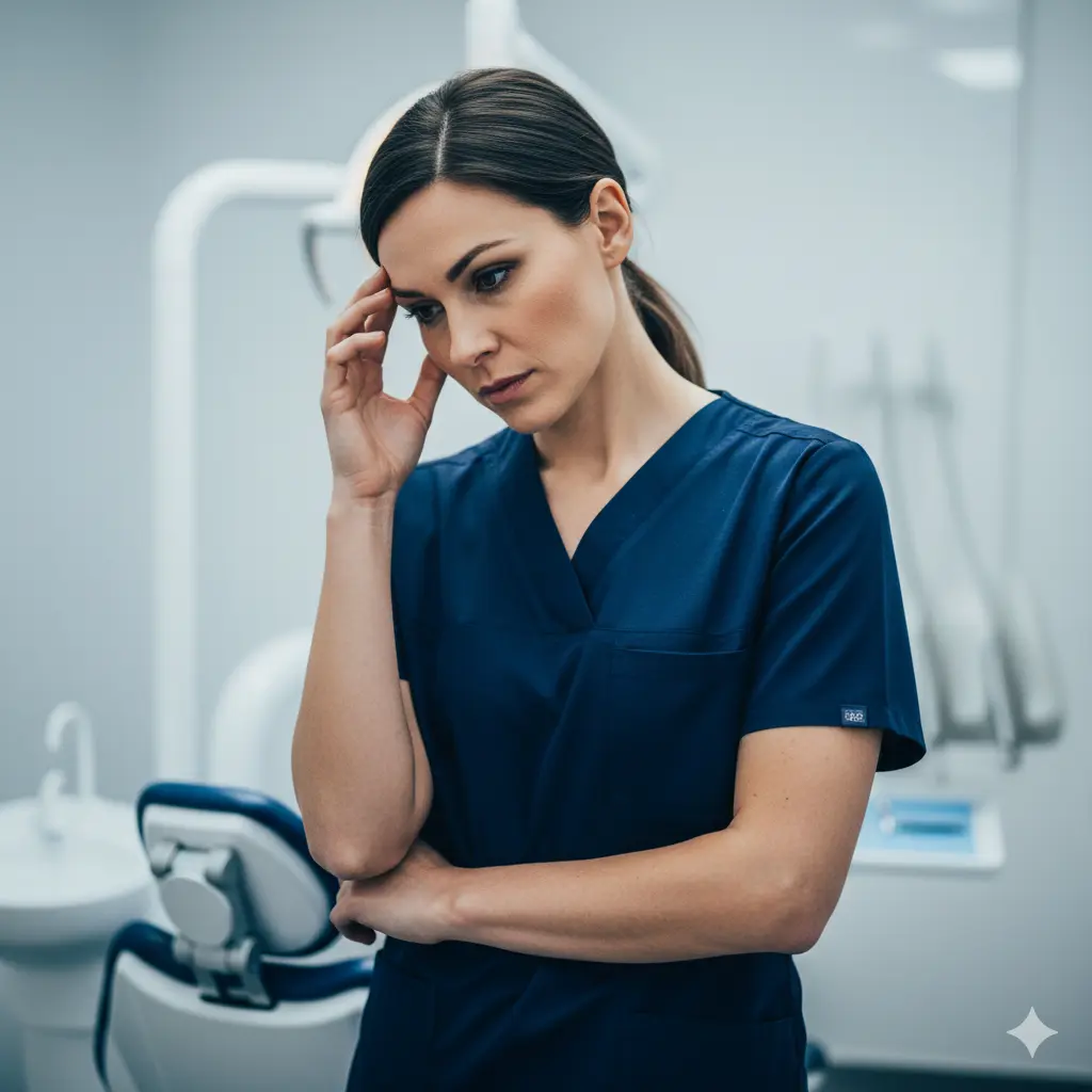 Female dentist in clinical setting